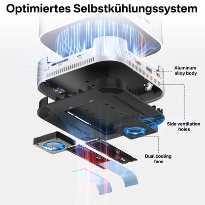 ACASIS Mac mini M4 Docking Station - Dual Bay NVMe SSD DS1101-EU