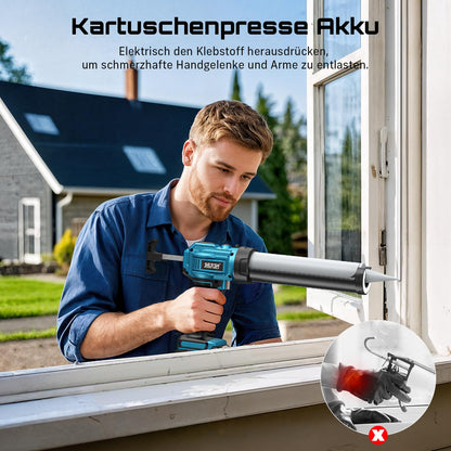 Seesii Akku-Kartuschenpresse CG110P, 18 V, für 300-ml-Kartuschen