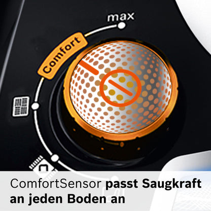 Bosch ProSilence Serie 8 BGS7MS64 Bodenstaubsauger Schwarz