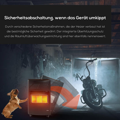 Tronitechnik® Gasheizgerät 4200W mobil für Gasflaschen