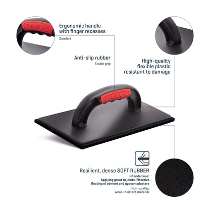 COMENSAL Fliesenwaschset Profi XL 24L – 15-teilig, Räder