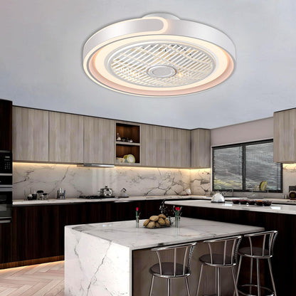 ASJK Deckenleuchte Ventilator App & Fernbedienung - Weiss