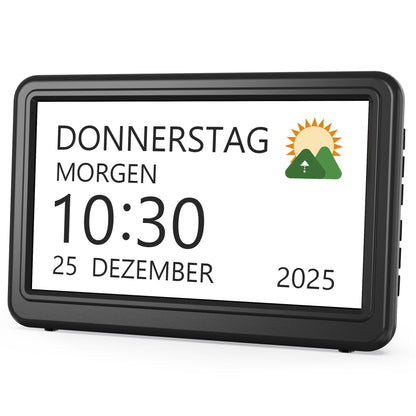Roxicosly Digitaler Kalender CR1029, Demenzuhr mit Wecker, 7 Zoll