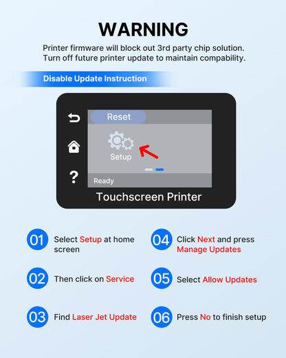 HP Kompatibler Toner 207A/207X Schwarz - 4er-Pack mit Chip