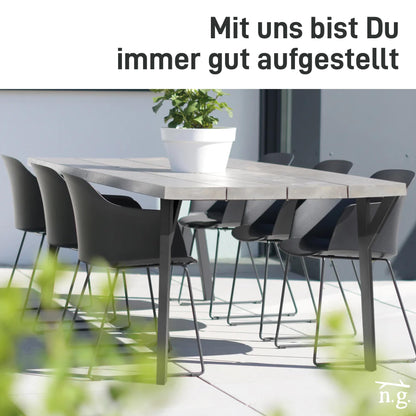 Natural Goods Berlin Y Legs Tischbeine 4er Set - Schwarz 72 cm