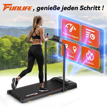 FunLife F1 Klappbares 3-in-1 Walking Pad - Rot