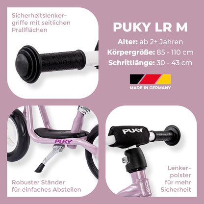 PUKY LR M Laufrad für Kinder ab 2 Jahren - Pearl Pink