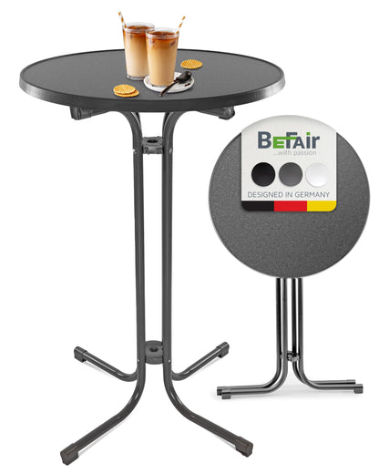 BeFair Nico Stehtisch Klappbar - Rund 70cm Anthrazit