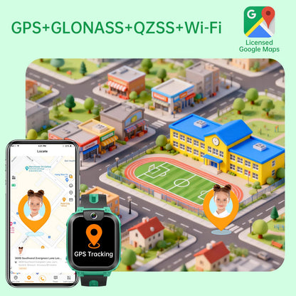 imoo Z1 Kinder-Smartwatch mit GPS, Telefonfunktion, IPX8, Grün