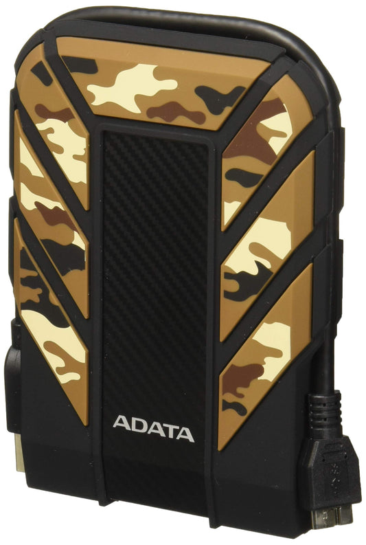 ADATA HD710M Pro 1TB Externe Festplatte Camouflage. Rechteckig, Tarnfarben. Robuste, mobile Festplatte zur Datensicherung und zum Transport großer Datenmengen via USB.
