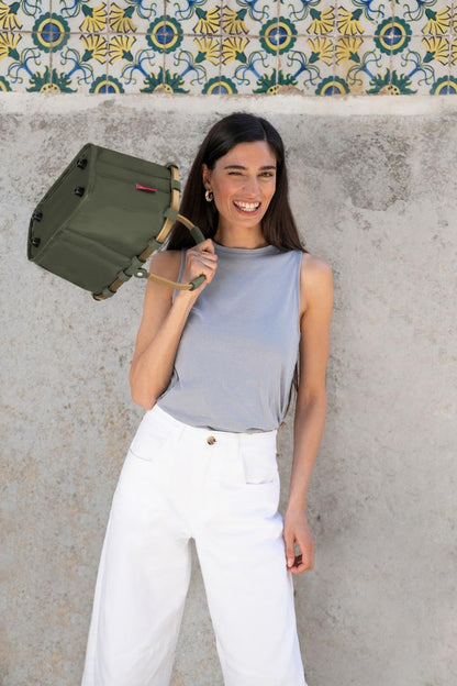 reisenthel carrybag XS Einkaufskorb frame gold forest mit Innentasche