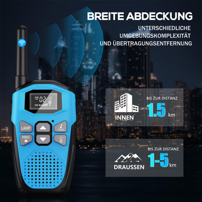 NXGKET Walkie Talkie 3er Set aufladbar mit 5 km Reichweite