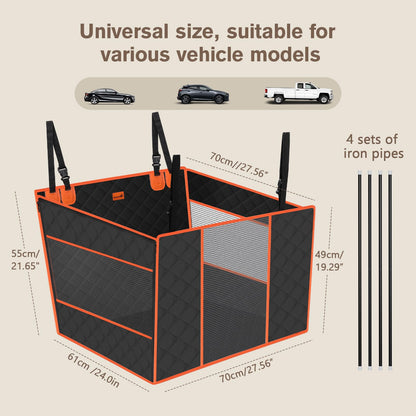 pecute Hunde Autositz XL für Grosse Hunde 70x61x55 cm