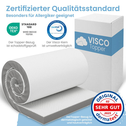 ELONEO Visco Memory Foam Matratzentopper - 5cm 160x200cm