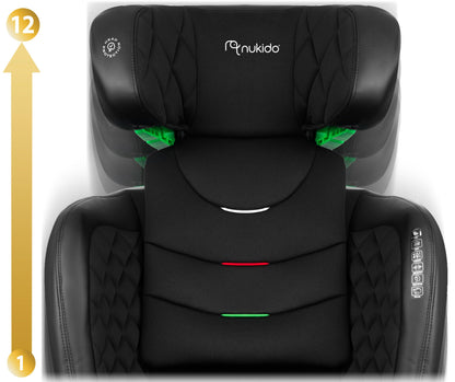 Nukido Louis Autositz für Kinder 15-36 kg ISOFIX - Schwarz