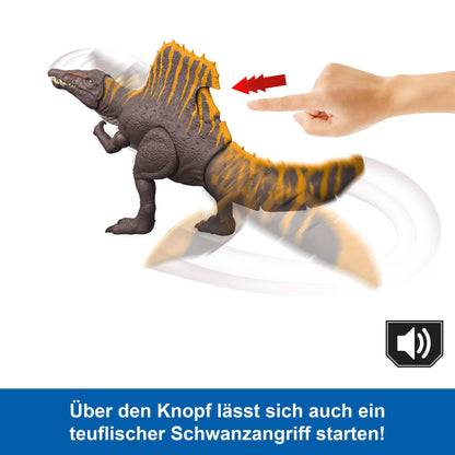 Mattel Jurassic World Tail Thrasher Spinosaurus Actionfigur