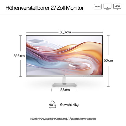 HP Series 5 527sh FHD IPS Monitor - 27 Zoll, 100Hz, Schwarz