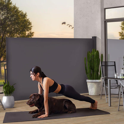 Juskys Seitenmarkise Dubai ausziehbar 500x160 cm Anthrazit