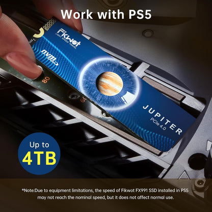 Fikwot FX991 NVMe M.2 SSD 1TB - PCIe Gen4 für PS5 Gaming