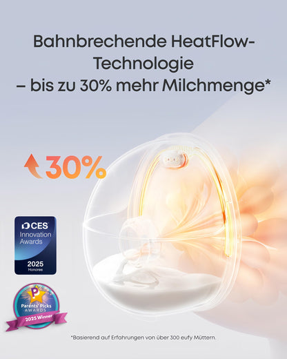 eufy S1 Pro Milchpumpe – tragbar, mit Wärmefunktion und Ladecase