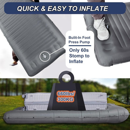 Origem Isomatte Camping Schlafmatte aufblasbar 14 cm mit Fusspumpe