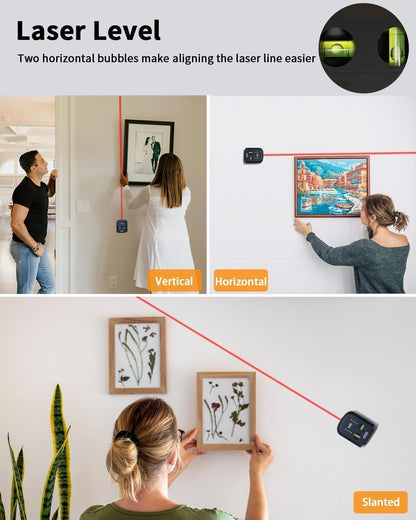 Tyrry DC10 Laser-Wasserwaage 4-in-1 mit Vakuum-Saugnapf