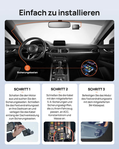 70mai Hardwire Kit UP06 Typ-C für Dashcams mit Niederspannungsschutz