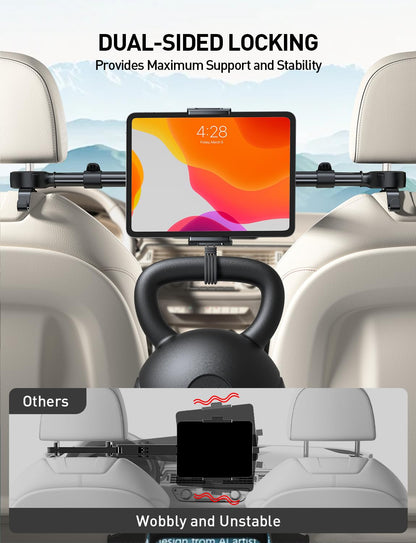 TRYONE Tablet Halterung Auto Kopfstütze RH21, kippbar, 4,7-16,1 Zoll