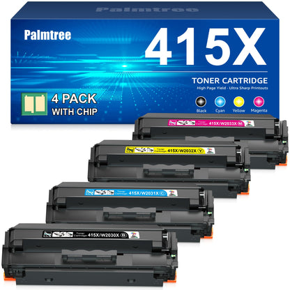Palmtree Kompatibel für HP 415X Toner Set - 4er-Pack XL