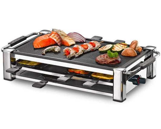 ROMMELSBACHER RCC 1500 Raclette-Grill 8 Pers. - Chrom