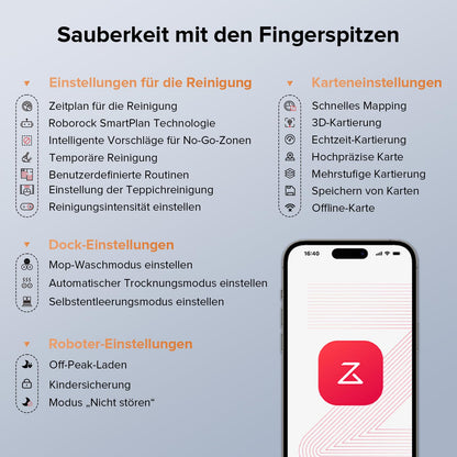 roborock Qrevo Edge S5A Saugroboter mit Wischfunktion, Weiss