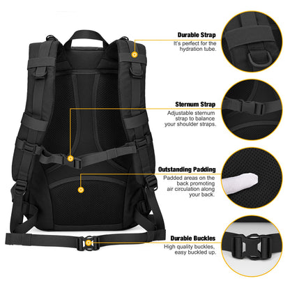 Mardingtop Taktischer Rucksack 25L aus 600D-Polyester