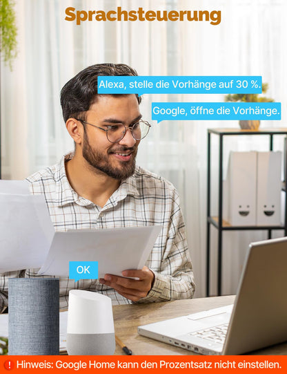 MOES 2.5D Rolladenschalter Smart WLAN Unterputz - 4er-Pack