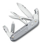 Victorinox Synergy X Alox Taschenmesser mit Schere, silber – skelettierte Aluminiumschalen und Trageclip