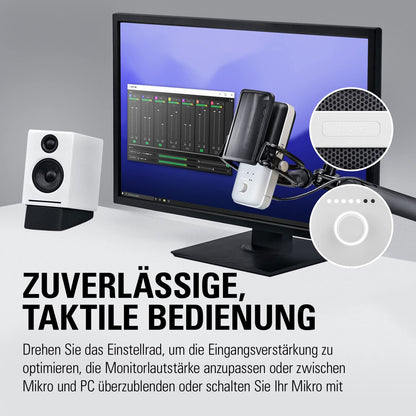 Elgato Wave:3 USB Kondensatormikrofon für Streaming - Weiss