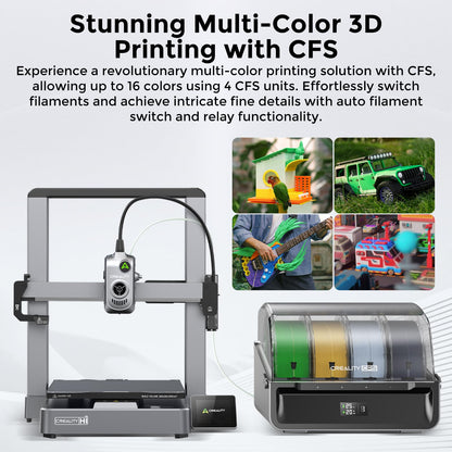 Creality Hi Combo 3D-Drucker – Mehrfarben, 500mm/s, 26x26x30cm