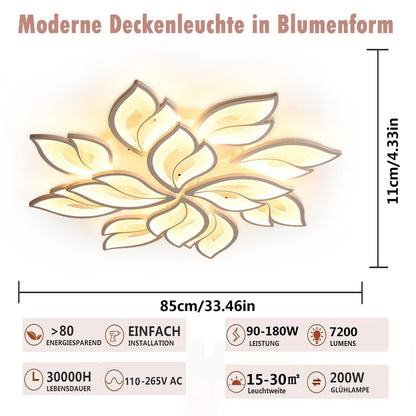 Moderne LED Deckenleuchte Dimmbar 90-180W – Farbwechsel & App