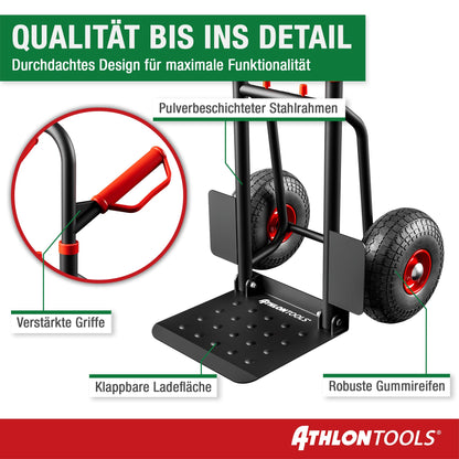 ATHLON TOOLS Schwerlast-Sackkarre C3310 klappbar bis 200 kg
