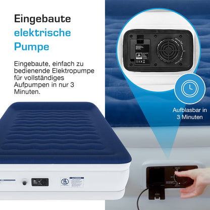 Active Era Luxus Luftbett 2 Personen - Mit Pumpe, selbstaufblasend
