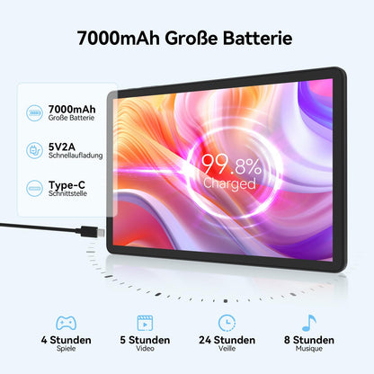 SmartTab 11 Zoll Android 15 Tablet PC 128GB Grau