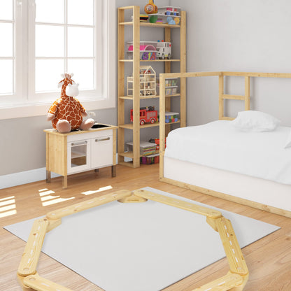 MEOWBABY Balancierbalken Balancierset Kinder indoor – Natur