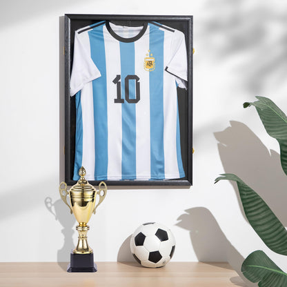 Walasis Trikotrahmen 70x90 XL Trikots 3D Objektrahmen – Schwarz