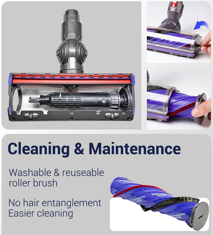 Dyson Ersatz Bürstenkopf für V7 V8 V10 V11 V15 - Parkett Teppich