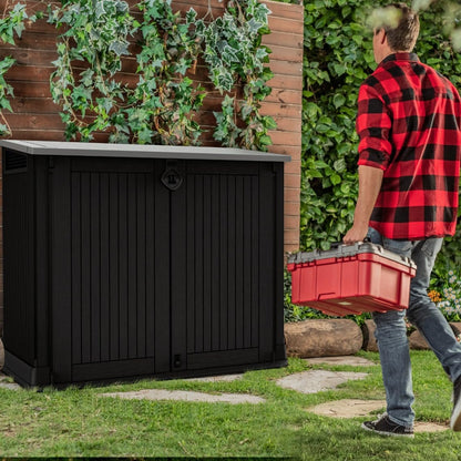 Keter Store it Out midi Multifunktions-Gartenbox - Schwarz