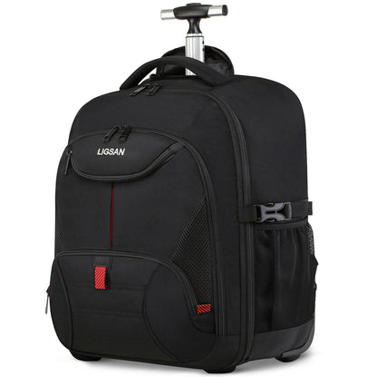Laptop Trolley Rucksack Business 17 Zoll Handgepäck - Schwarz