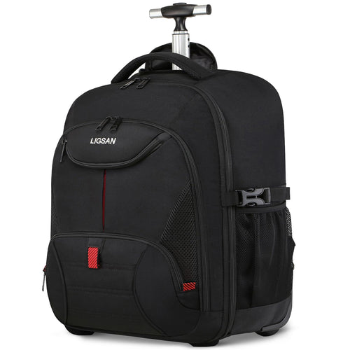 Laptop Trolley Rucksack Business 17 Zoll Handgepäck - Schwarz