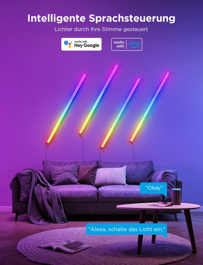 Govee Glide Wall Light RGBIC Smart LED Wandleuchten - 6 Stück