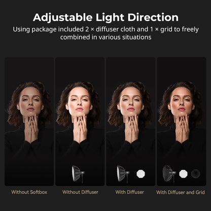 SMALLRIG LA-O90 Parabolic Softbox 90 cm, Bowens Mount, Quick Release