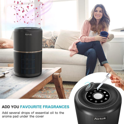 AIRTOK AP0601 Luftreiniger mit H13 HEPA-Filter und Aromatherapie