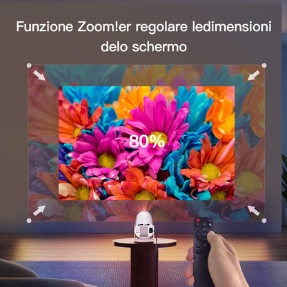 LYNCAST HY300 Pro Mini Projektor - WLAN Android 11 4K schwenkbar